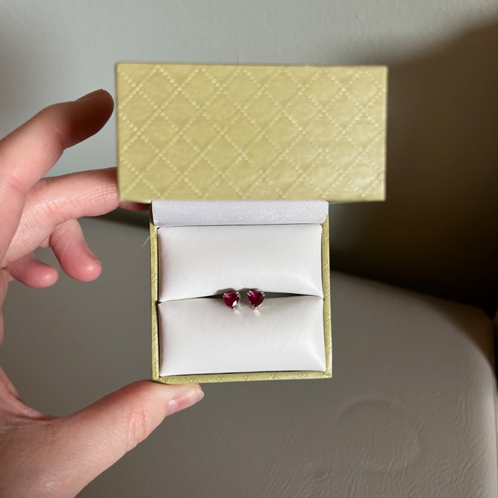 Ash Croft And Oak Lab Created Ruby And 10k White … - image 7